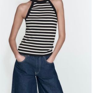 Zara halter knit top